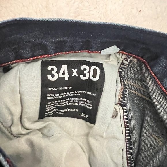 Express Blake Loose Fit Boot Cut blue Jeans - Picture 3 of 6